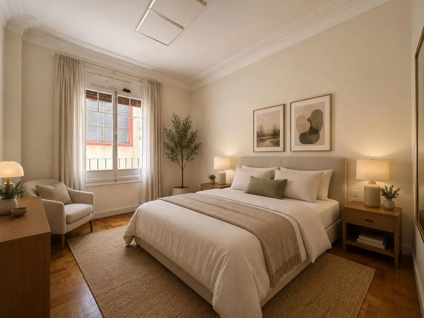 Bedroom of Flat for sale in Madrid  with Air Conditioner and Heating