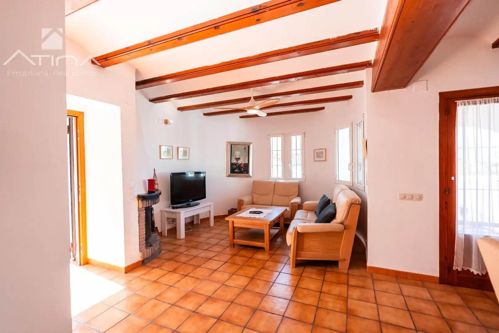Living room of Houses for sale in Jávea / Xàbia  with Air Conditioner, Private garden and Terrace