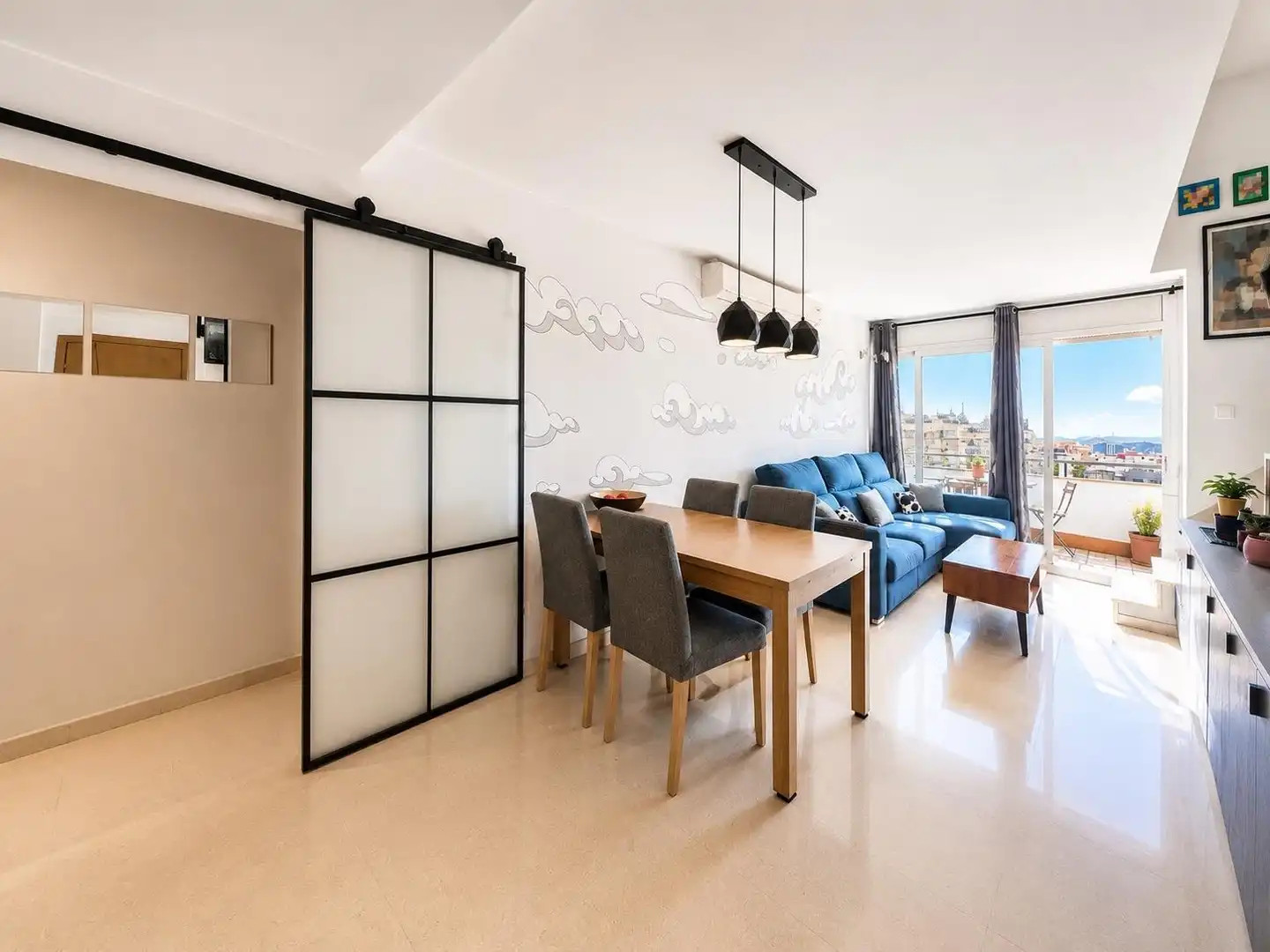 Comedor de Ático en venta en Terrassa con Aire acondicionado, Calefacción y Terraza