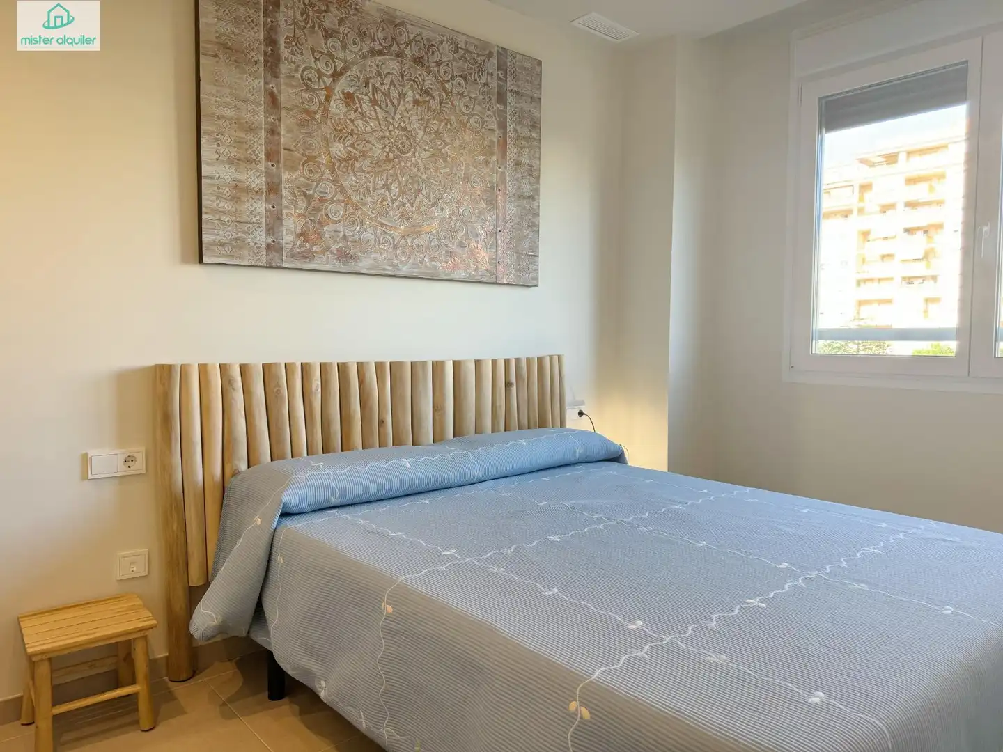 Bedroom of Apartments for rent in El Campello  with Air Conditioner, Private garden and Terrace