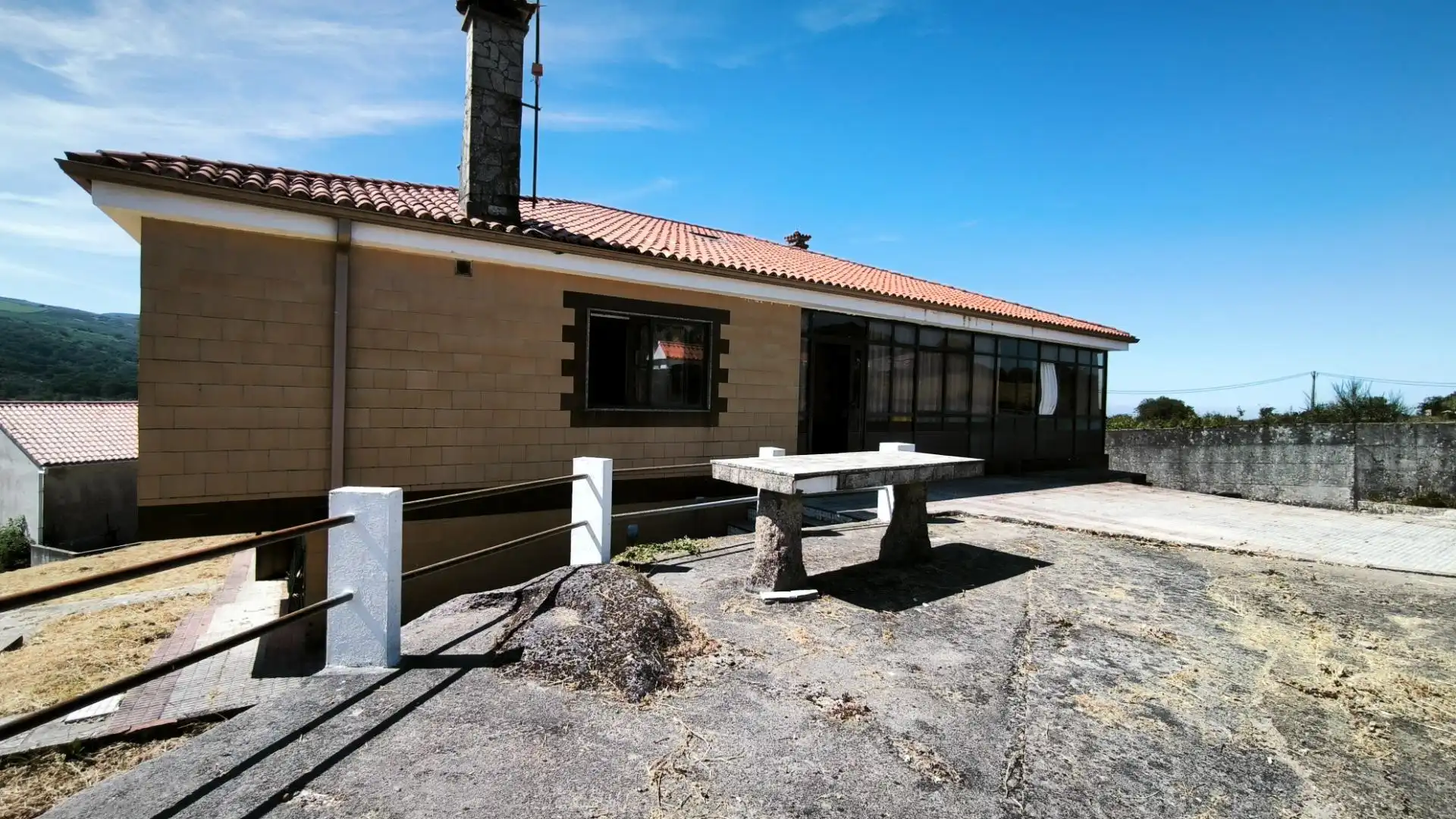 Vista exterior de Casa o chalet en venta en A Lama   con Calefacción, Trastero y Balcón