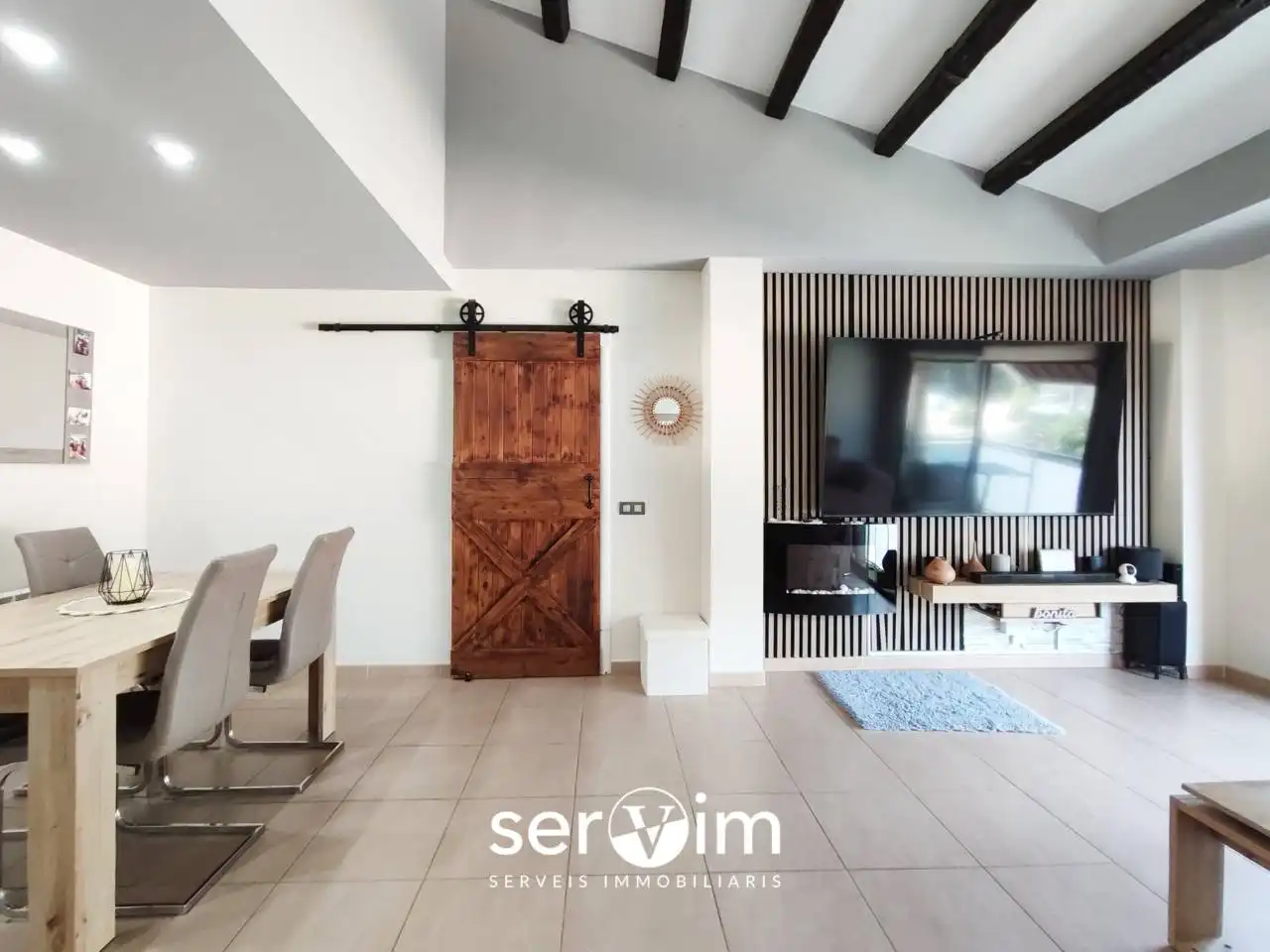 Sala de estar de Piso en venta en Santa Cristina d'Aro con Calefacción, Terraza y Trastero