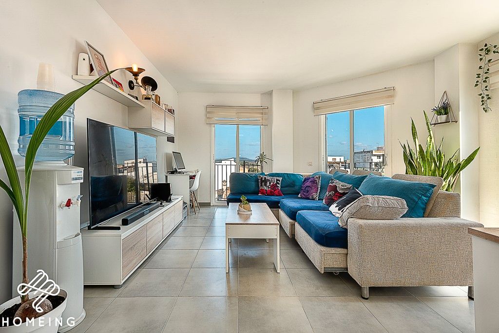 Sala d'estar de Pis en venda en Felanitx amb Aire condicionat, Terrassa i Moblat