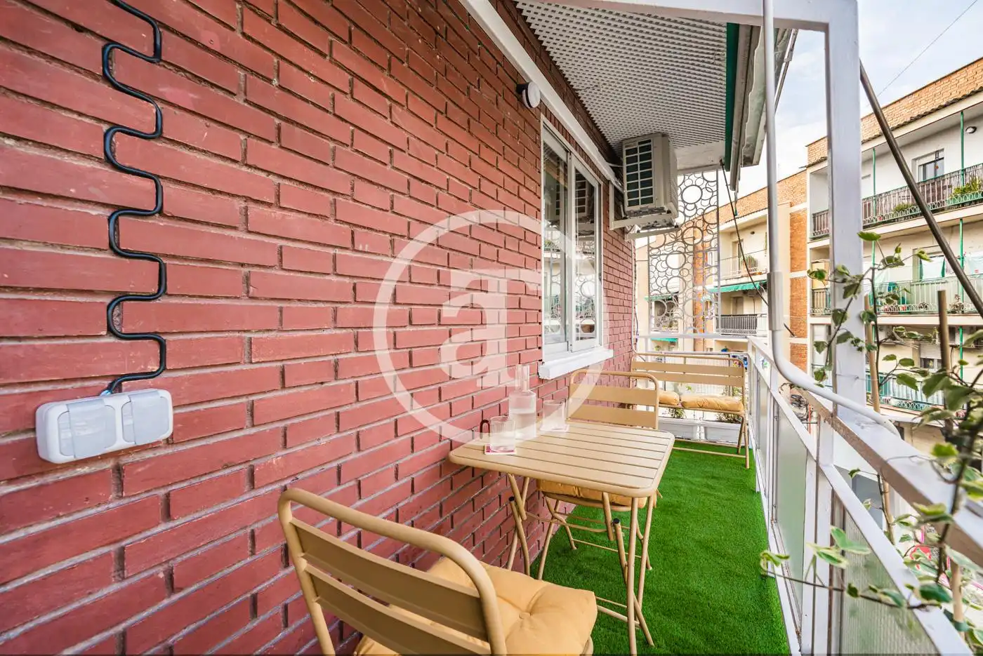 Terraza de Piso de alquiler en Madrid con Aire acondicionado, Calefacción y Amueblado