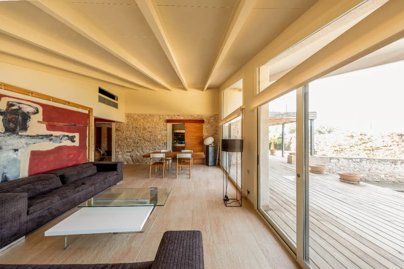 Sala d'estar de Finca rústica en venda en Miravet amb Aire condicionat, Calefacció i Jardí privat