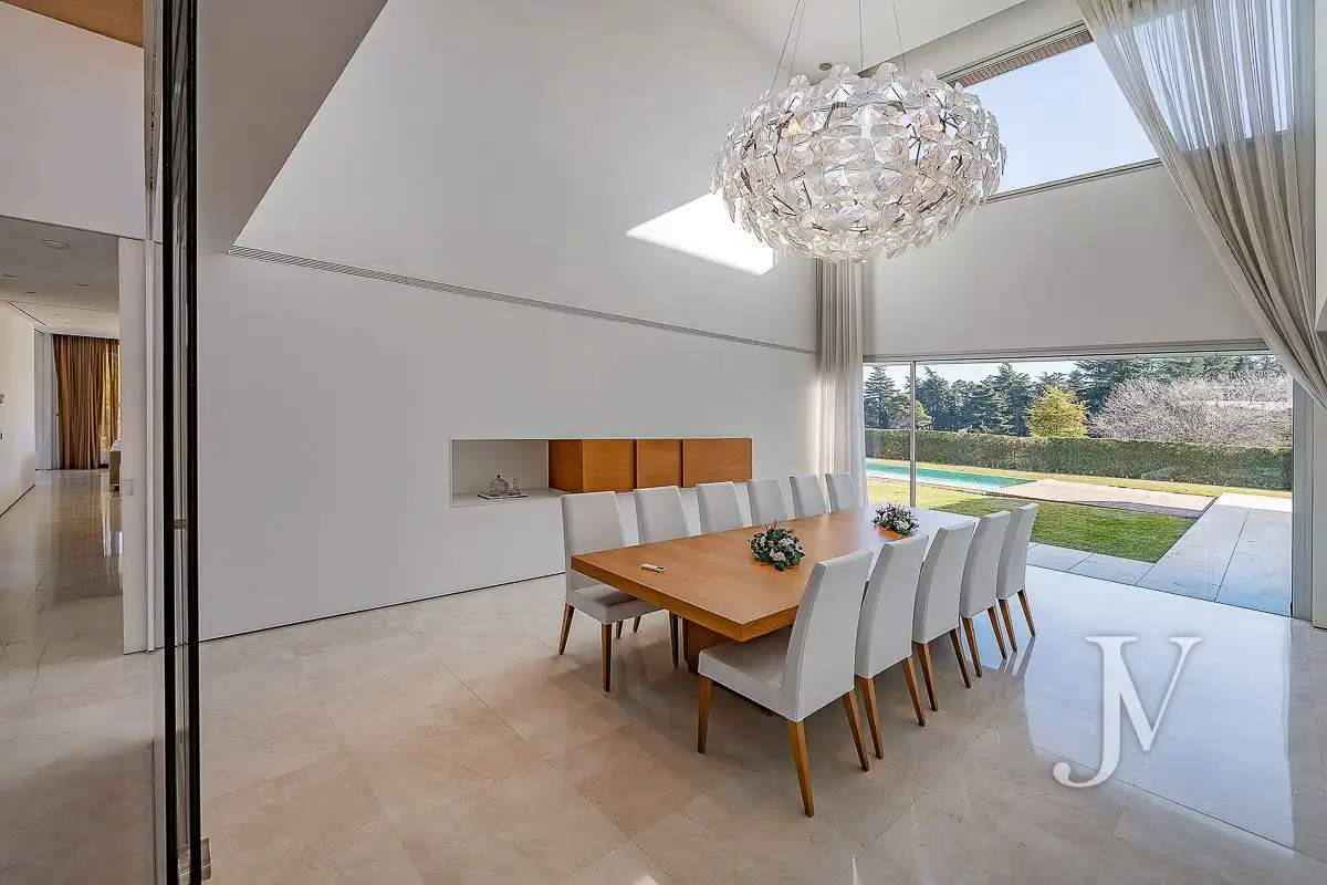 Dining room of Houses for sale in Madrid  with Air Conditioner, Heating and Private garden
