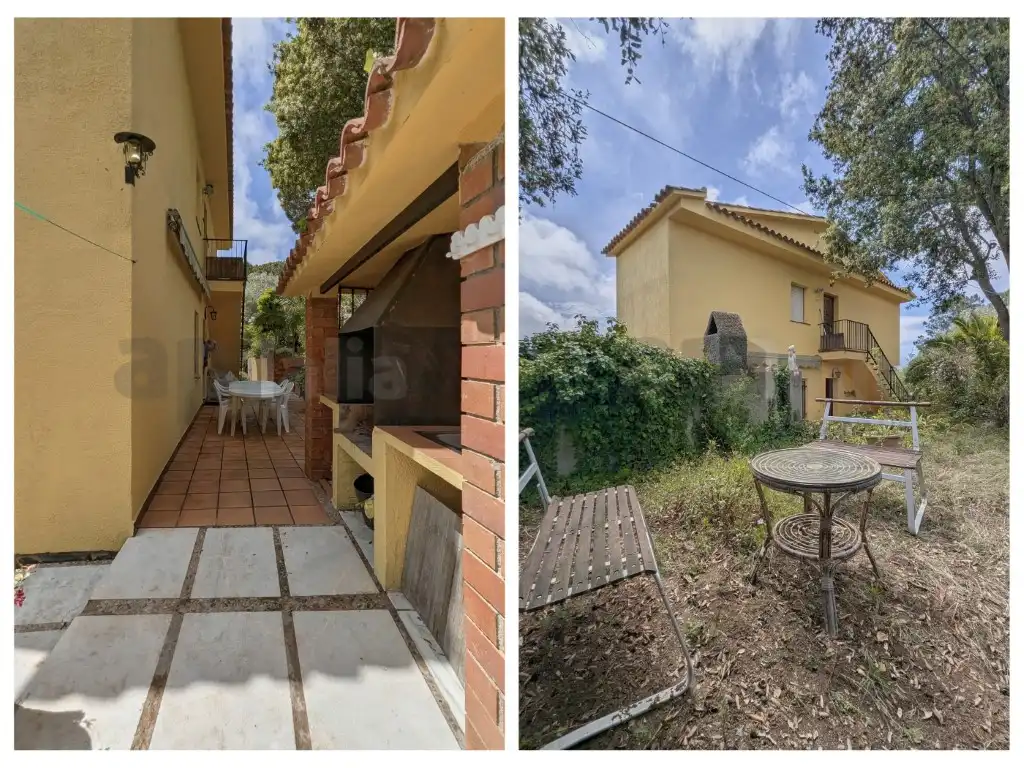 Vista exterior de Casa o xalet en venda en Lloret de Mar amb Calefacció, Jardí privat i Terrassa
