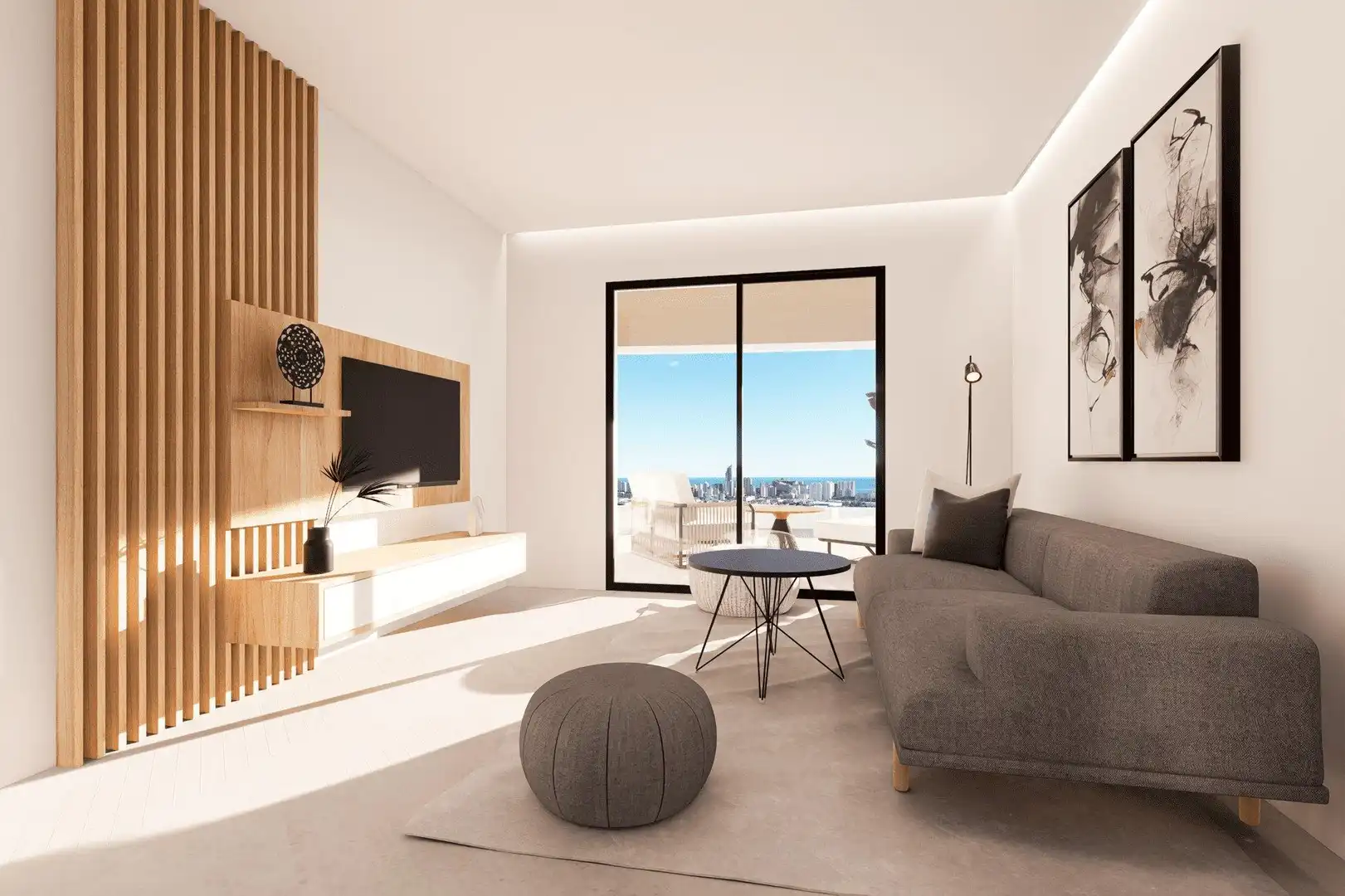 Living room of Apartments for sale in Finestrat  with Community pool