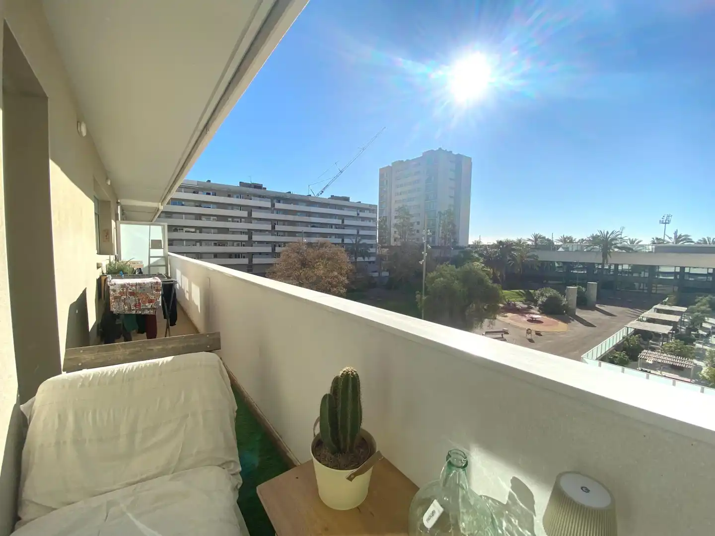 Terrasse von Wohnung zur Miete in Barcelona mit Heizung, Parkett und Möbliert