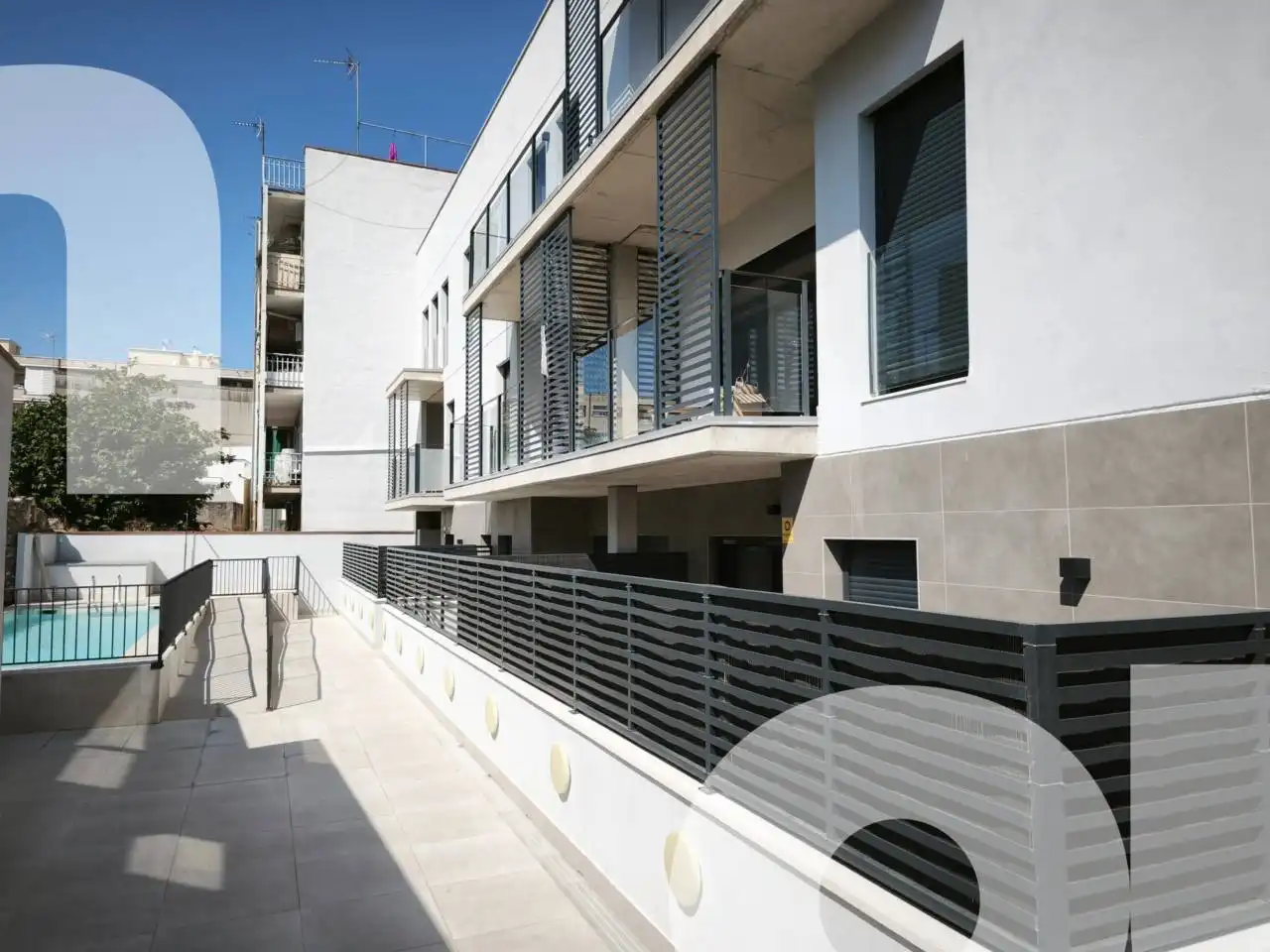 Vista exterior de Garatge en venda en Granollers