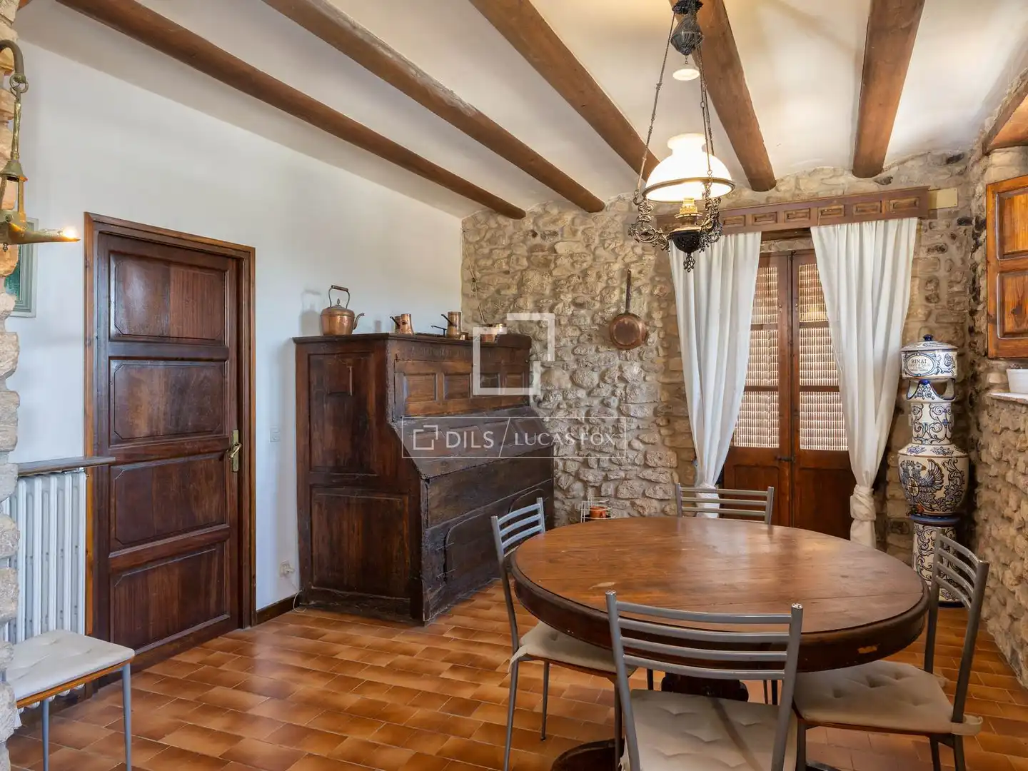 Comedor de Finca rústica en venta en Fontcoberta con Calefacción, Jardín privado y Terraza