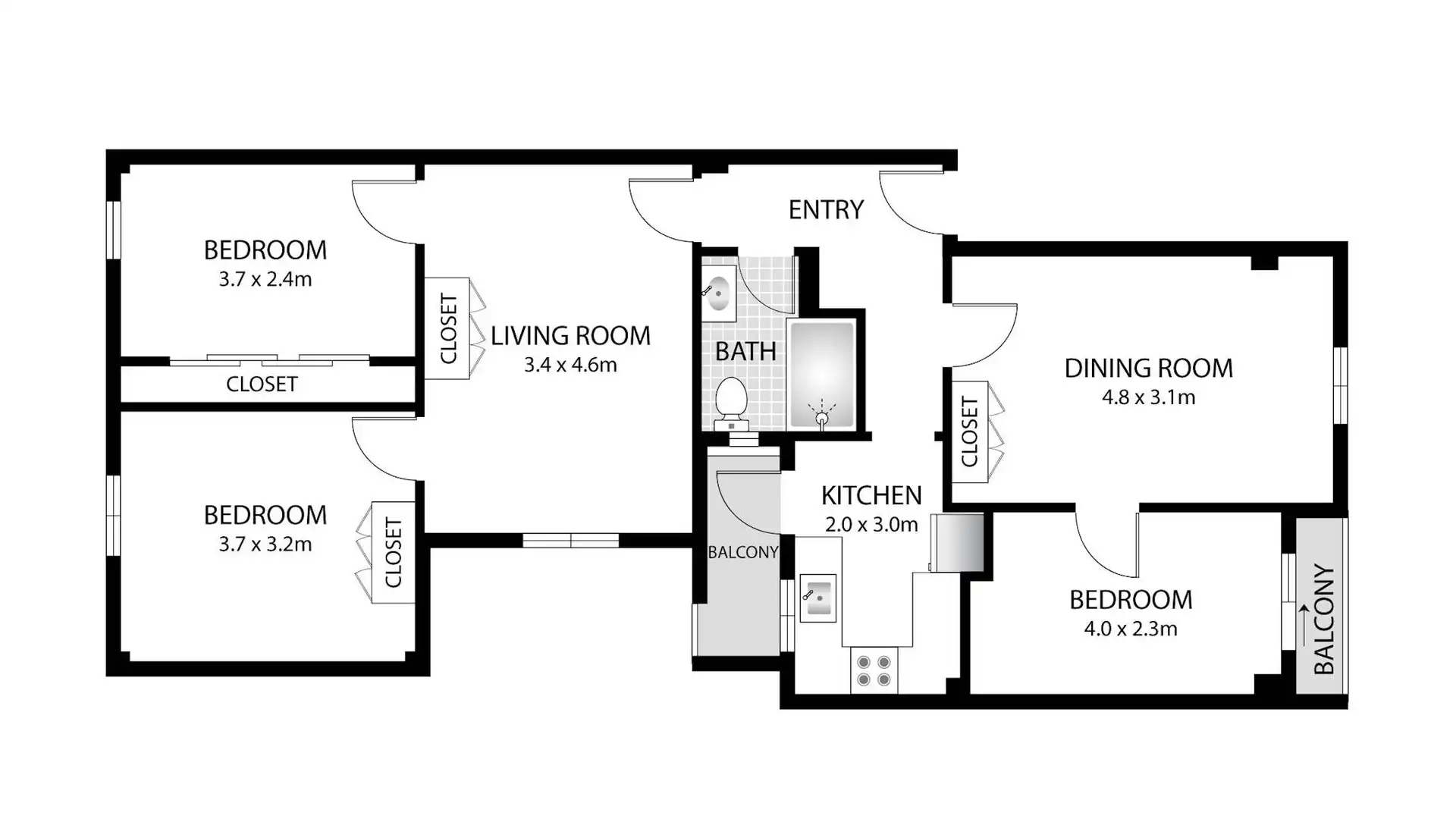 Piso de alquiler en  Valencia Capital con Aire acondicionado, Calefacción y Amueblado