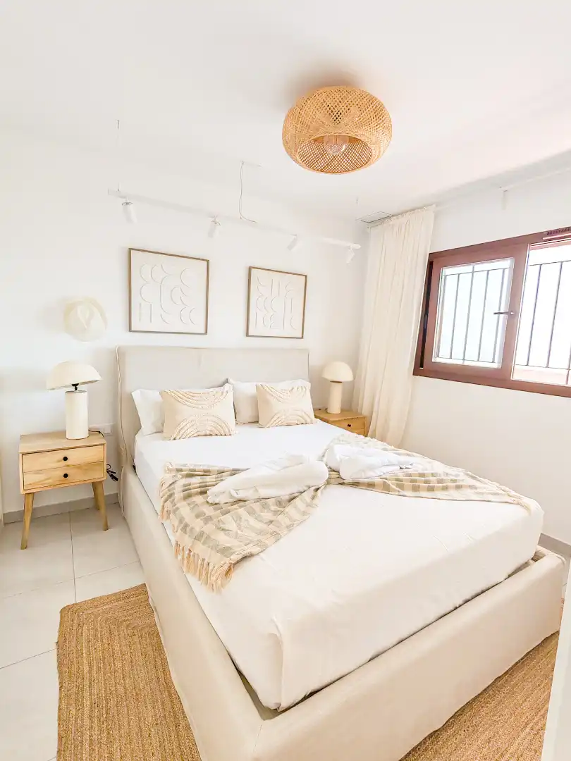 Schlafzimmer von Wohnung zum Verkauf in Pulpí mit Klimaanlage, Heizung und Terrasse