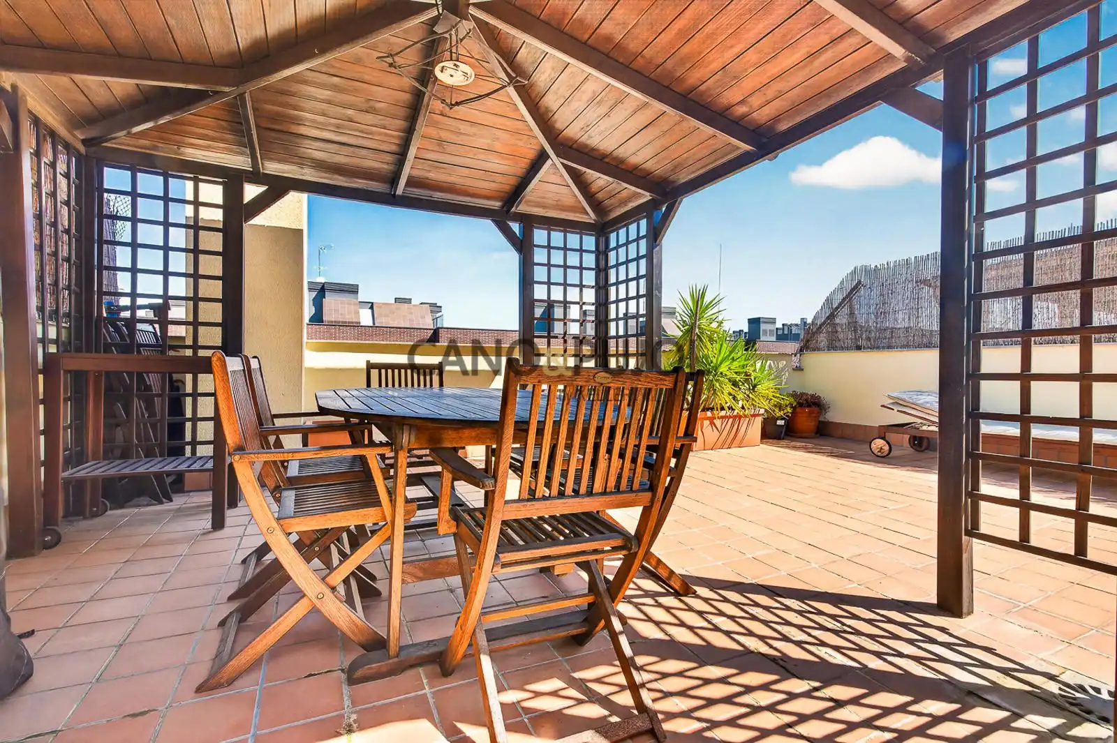 Terrasse von Wohnung zum Verkauf in Terrassa mit Klimaanlage, Heizung und Terrasse