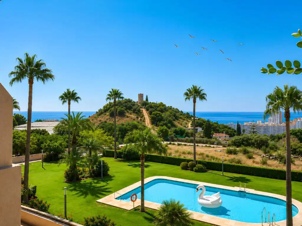 Garden of Flat for sale in Fuengirola  with Air Conditioner, Private garden and Terrace