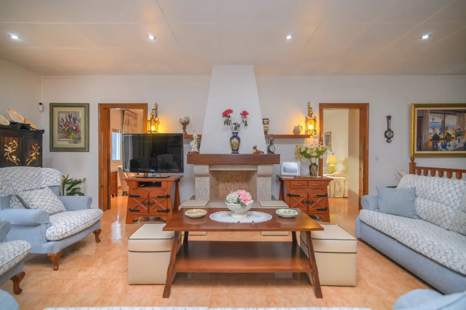 Sala de estar de Casa o chalet en venta en Viladecans con Balcón