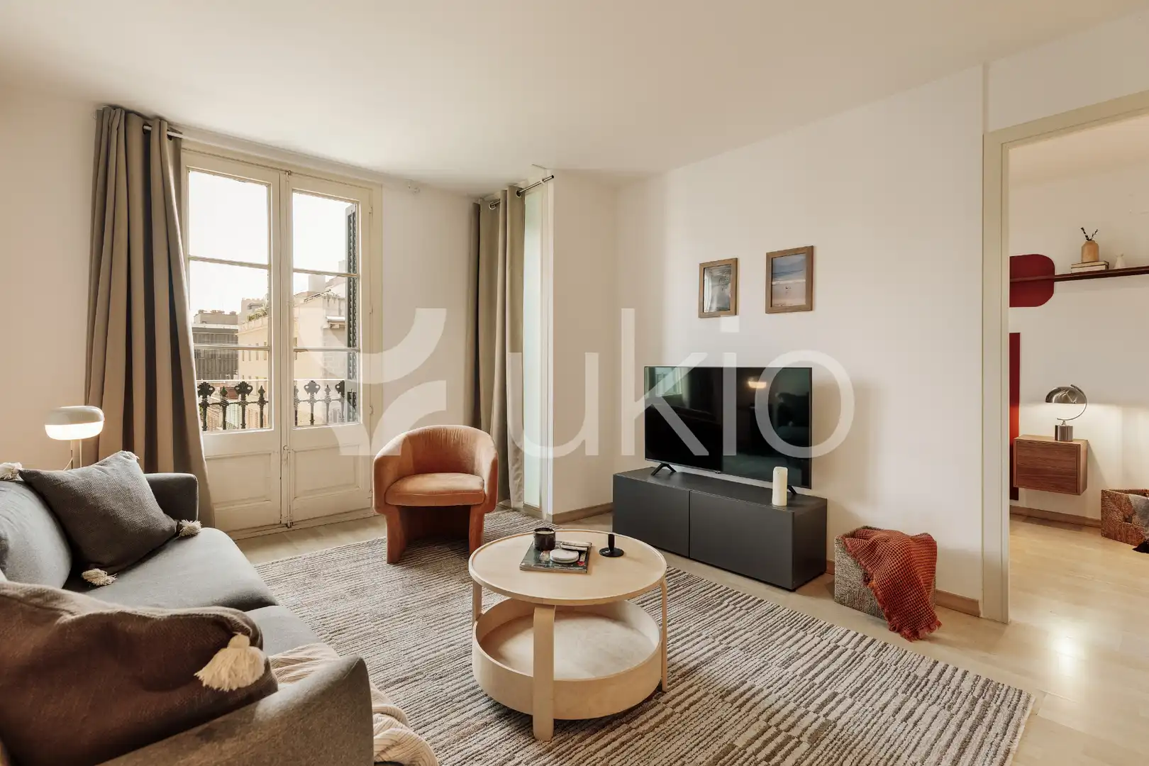 Wohnzimmer von Wohnungen zur Miete in Barcelona mit Klimaanlage, Heizung und Möbliert