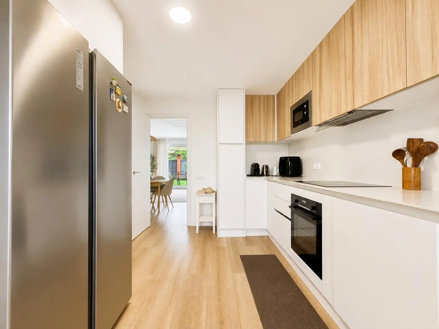 Cocina de Casa adosada en venta en Cunit con Aire acondicionado, Calefacción y Jardín privado
