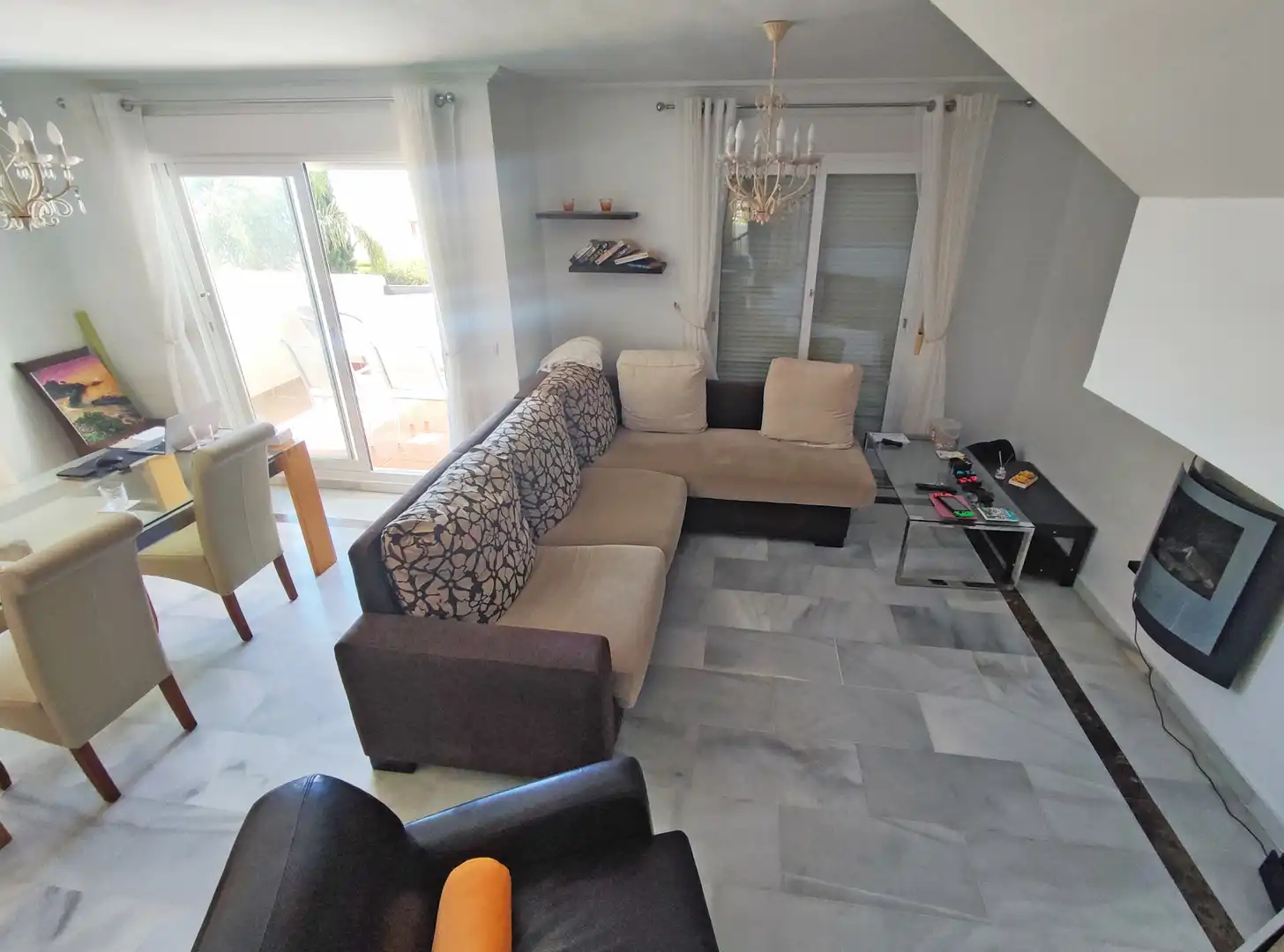 Living room of Duplexes for rent in Casares  with Air Conditioner, Heating and Terrace
