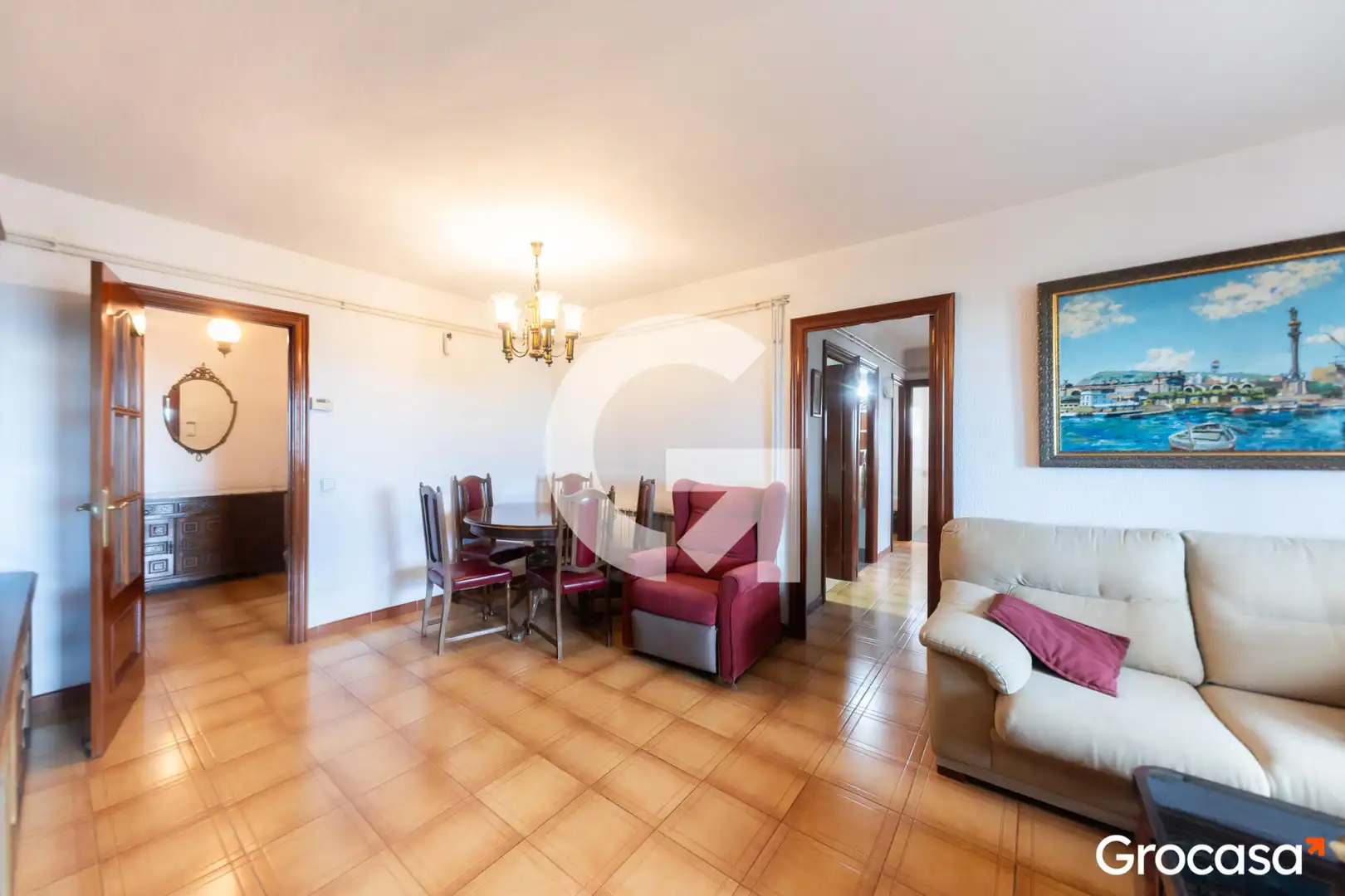 Living room of Flat for sale in L'Hospitalet de Llobregat  with Heating, Oven and Balcony