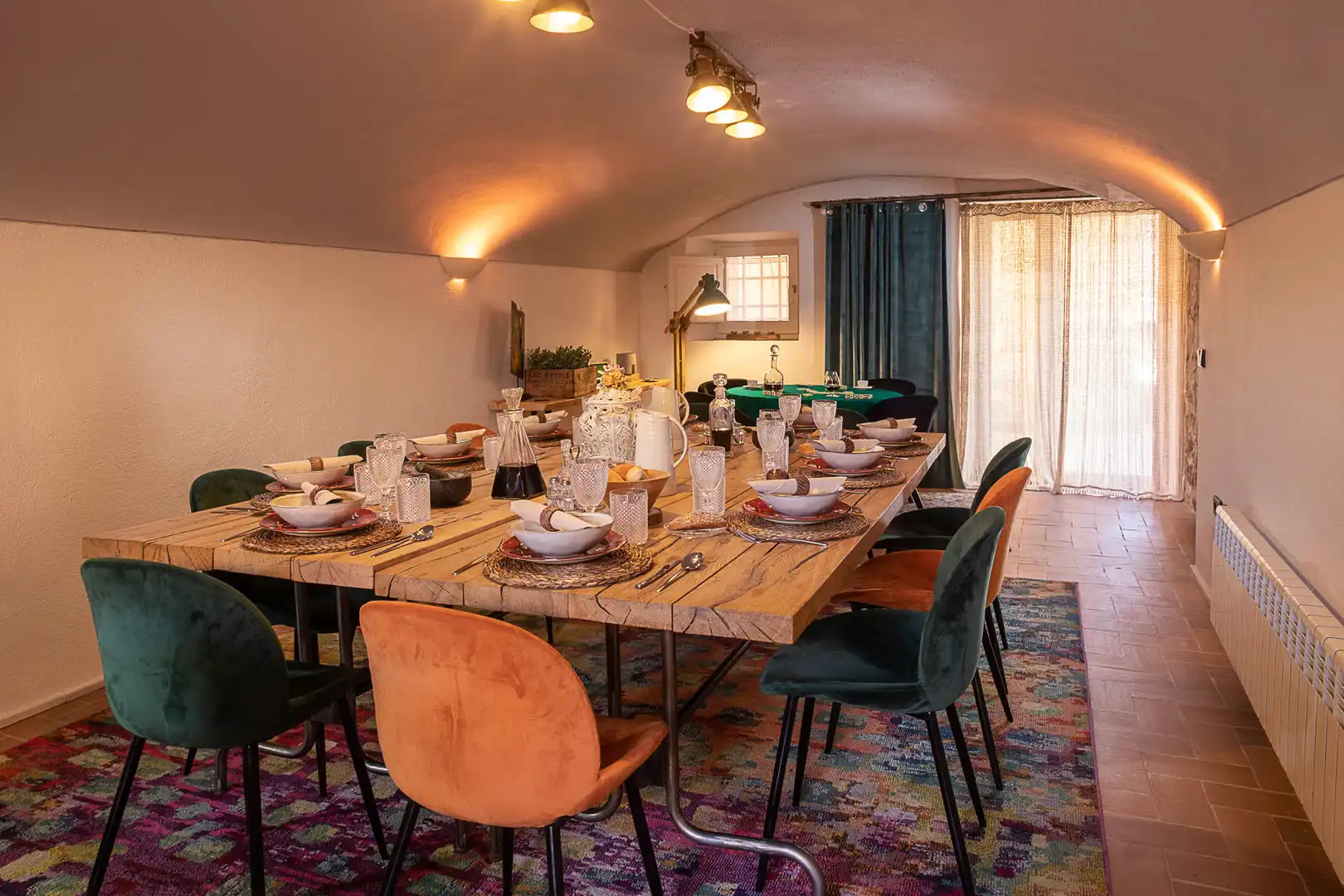 Comedor de Finca rústica en venta en Cistella con Aire acondicionado, Calefacción y Jardín privado
