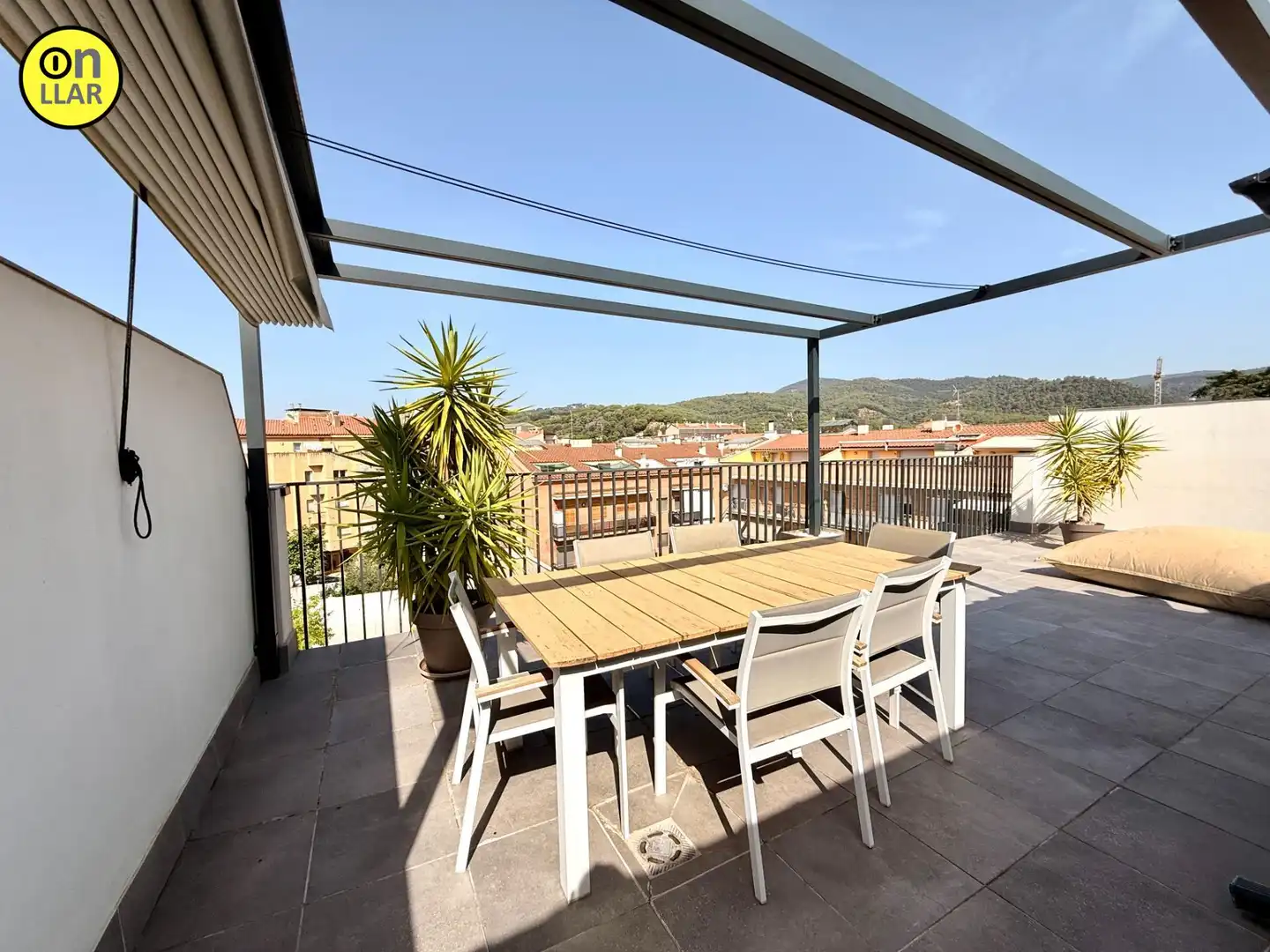 Terraza de Piso de alquiler en La Garriga con Parquet, Terraza y Trastero