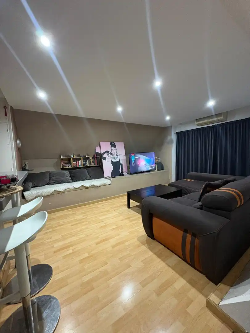 Living room of Flat for sale in Málaga Capital  with Air Conditioner, Private garden and Balcony