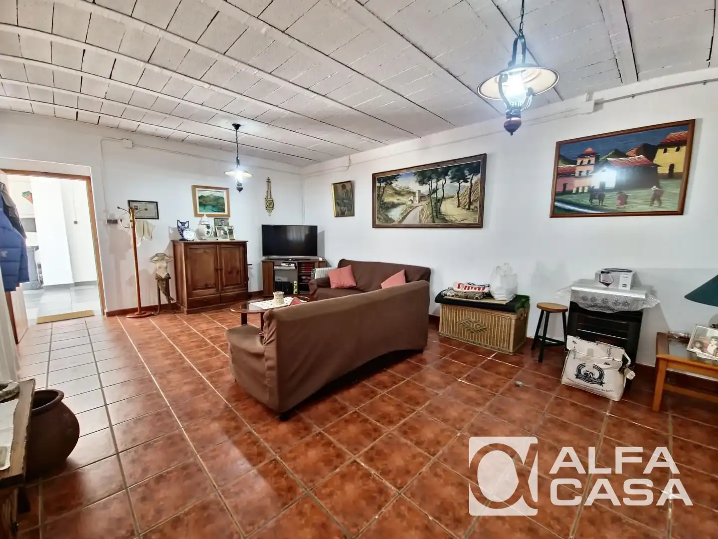 Living room of Houses for sale in Lloret de Mar  with Air Conditioner, Heating and Parquet flooring