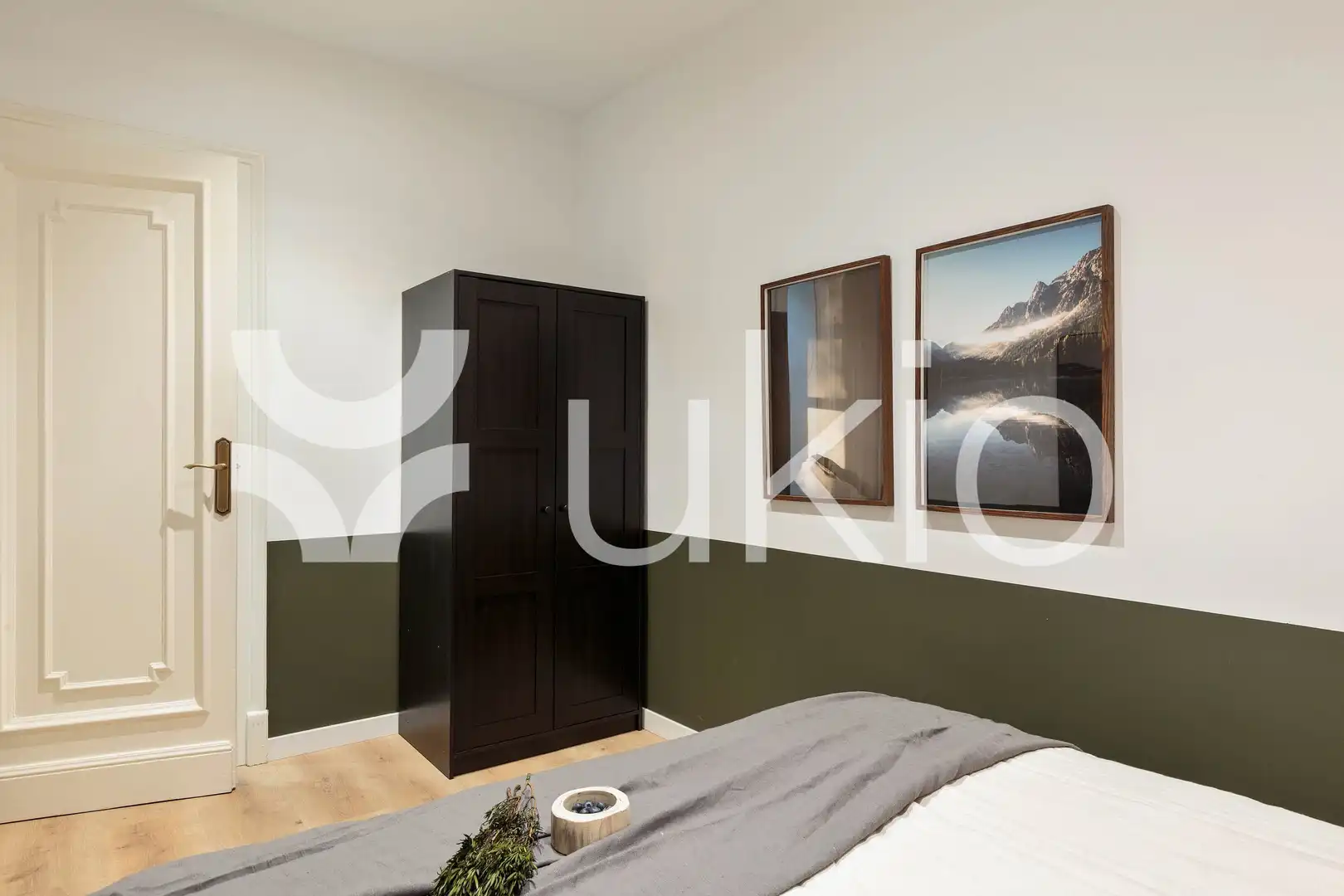 Schlafzimmer von Wohnungen zur Miete in Barcelona mit Klimaanlage, Heizung und Terrasse