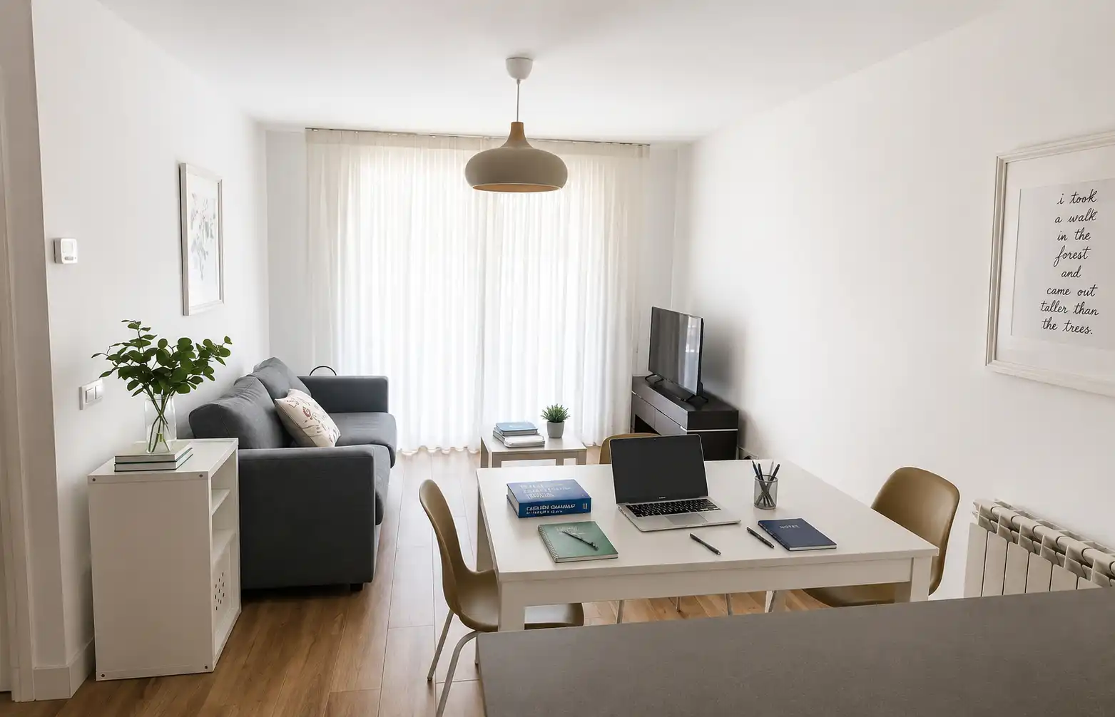 Sala de estar de Piso de alquiler en Santander con Calefacción, Terraza y Amueblado