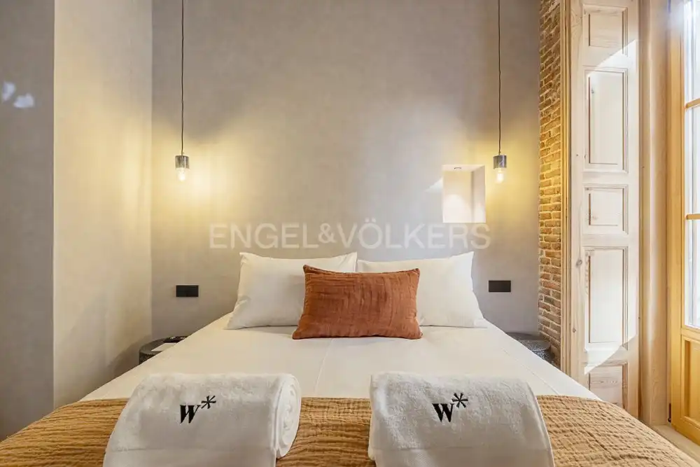 Bedroom of Flat for rent in Madrid  with Air Conditioner, Heating and Furnished