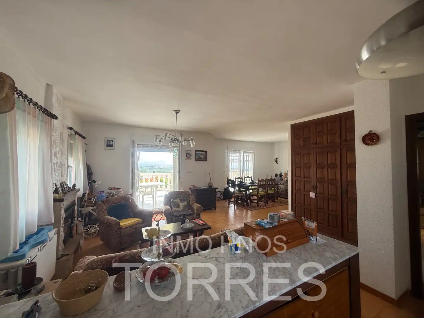 Sala d'estar de Casa o xalet en venda en Peñíscola / Peníscola amb Jardí privat, Terrassa i Piscina