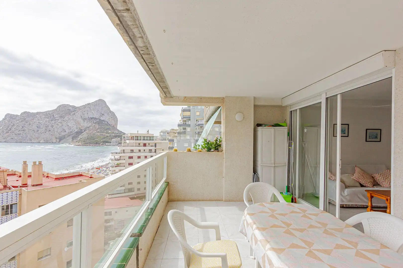 Terraza de Apartamento de alquiler en Calpe / Calp