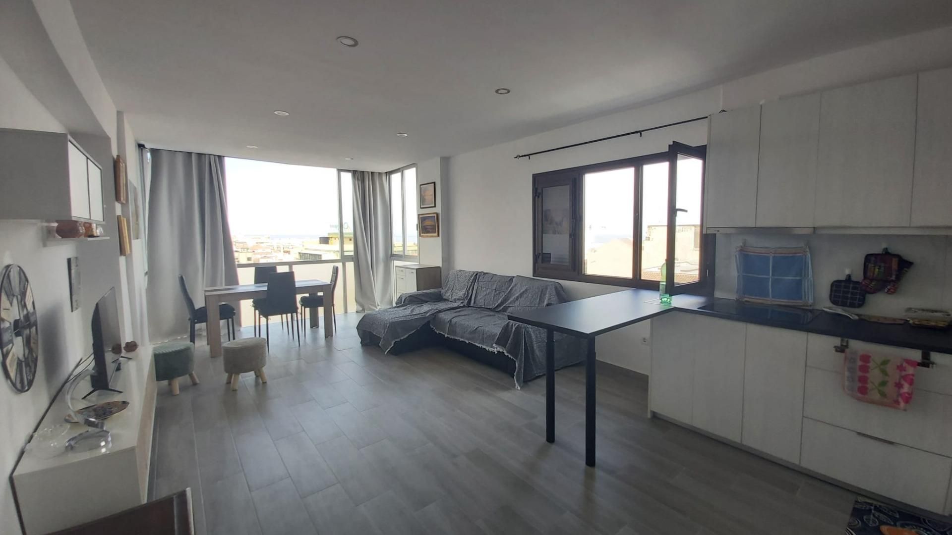 Living room of Flat to rent in Puerto de la Cruz  with Swimming Pool