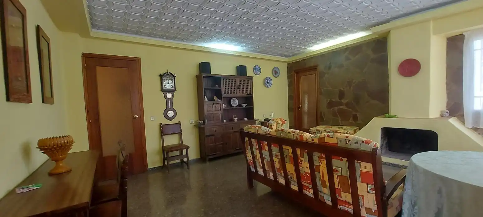Sala de estar de Casa o chalet en venta en Torres Torres con Jardín privado, Terraza y Piscina