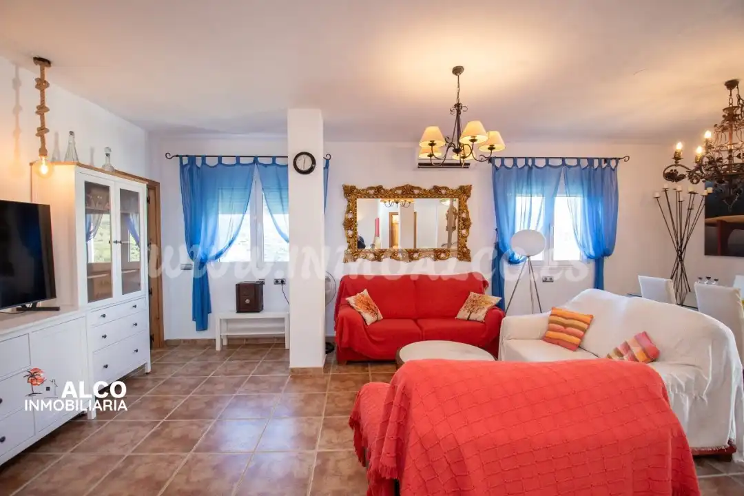Living room of Houses for sale in Torrox  with Air Conditioner, Terrace and Swimming Pool