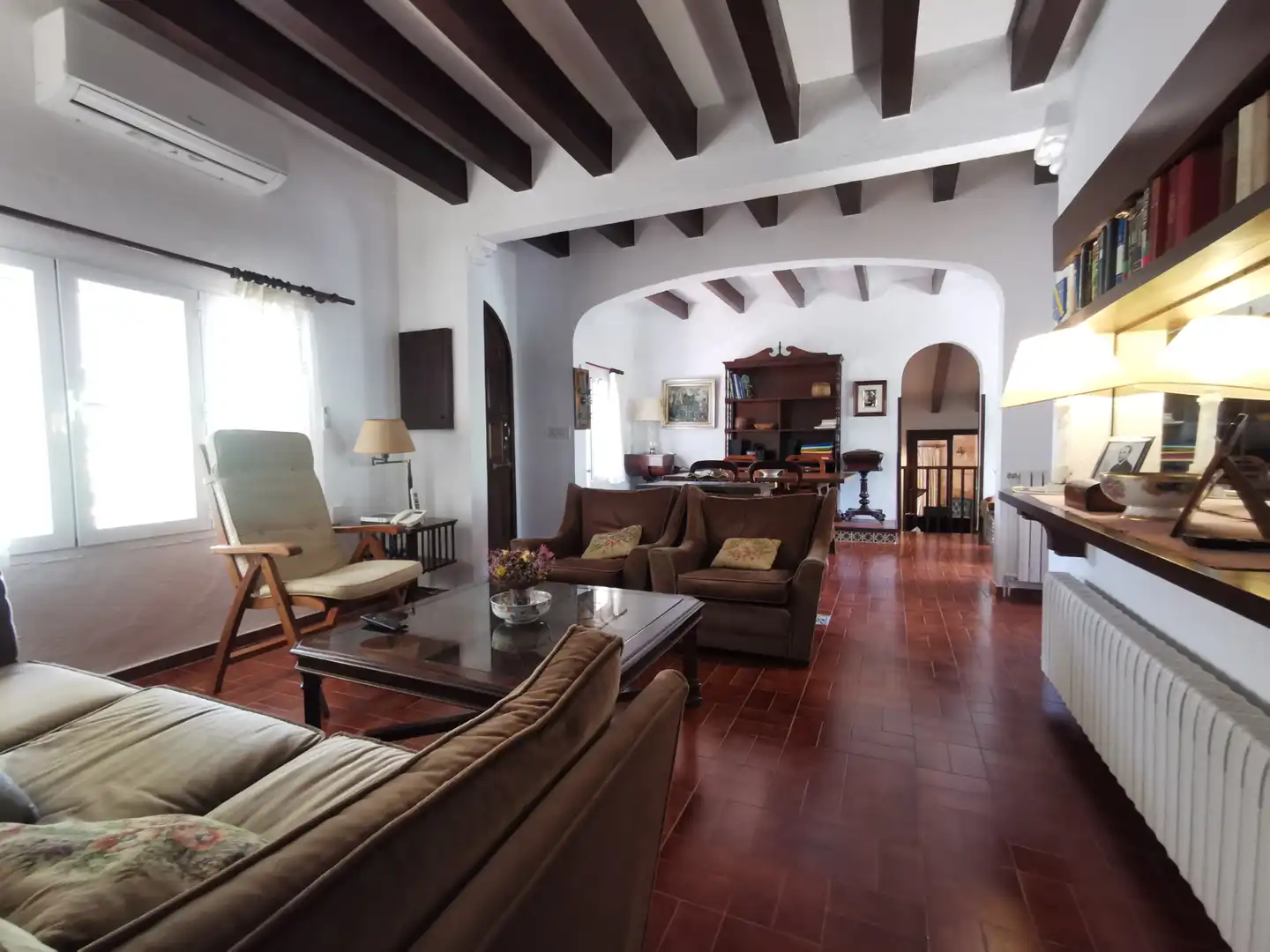 Sala d'estar de Finca rústica en venda en Sant Lluís amb Aire condicionat, Calefacció i Jardí privat