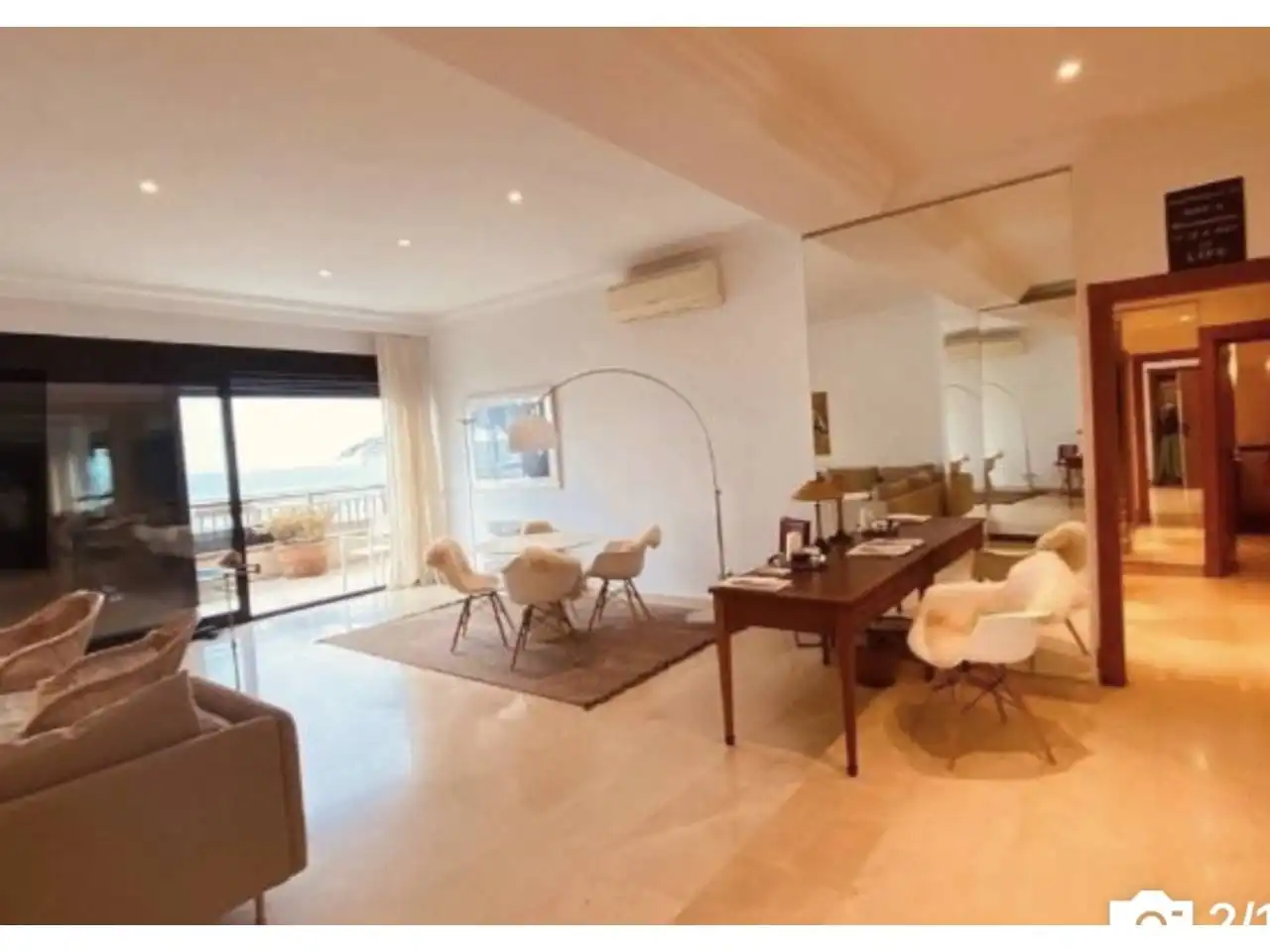 Sala de estar de Piso de alquiler en  Palma de Mallorca con Aire acondicionado, Calefacción y Terraza