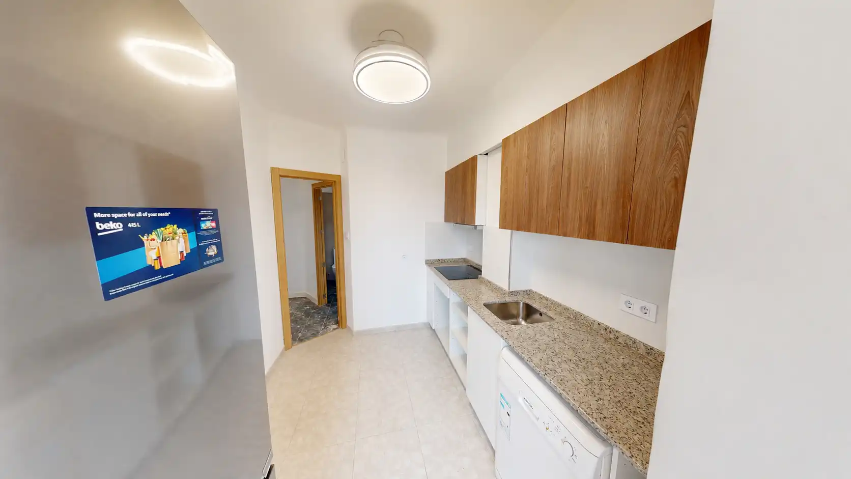 Kitchen of Flat for rent in Alicante / Alacant  with Furnished, Washing machine and TV