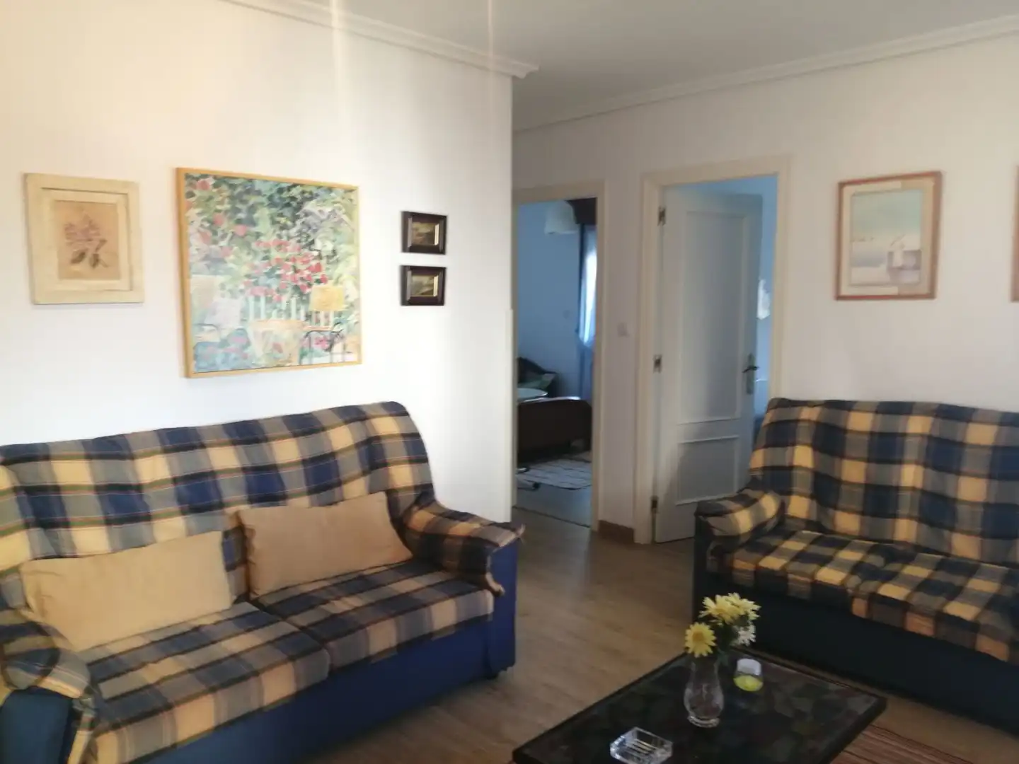 Living room of Flat for sale in Suances  with Terrace and Furnished