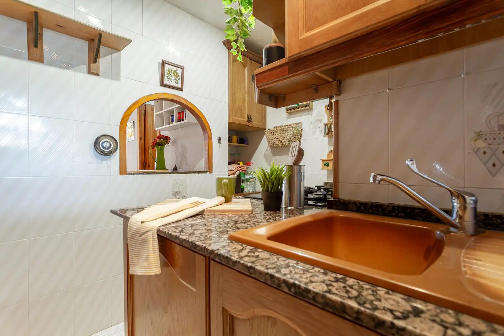 Cuina de Apartament en venda en Salou amb Aire condicionat, Jardí privat i Terrassa