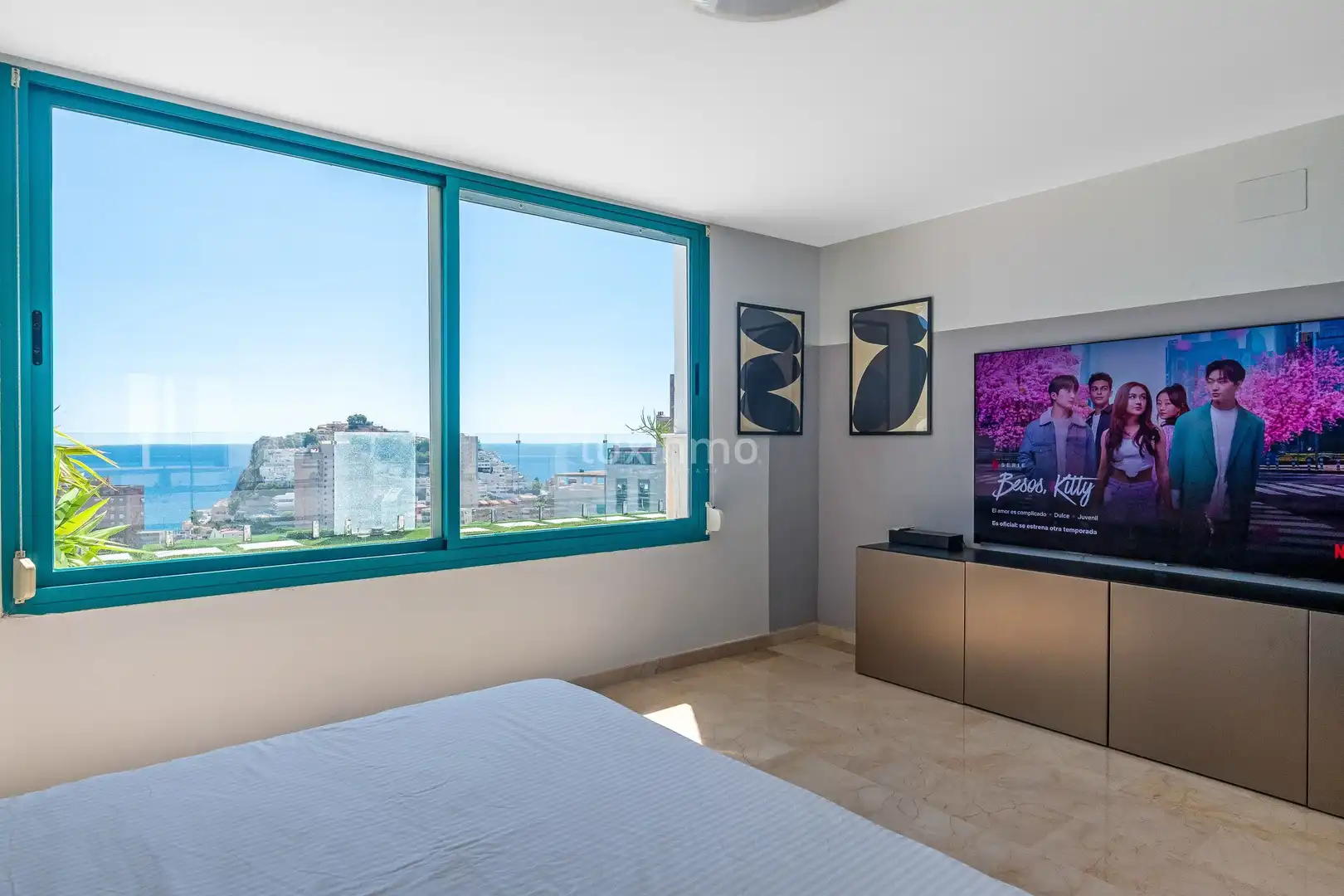 Dormitori de Àtic en venda en Villajoyosa / La Vila Joiosa amb Aire condicionat, Jardí privat i Terrassa