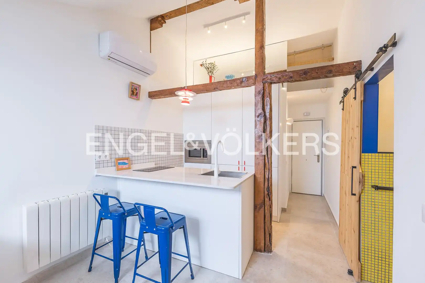 Küche von Wohnung zur Miete in Madrid mit Klimaanlage, Heizung und Möbliert
