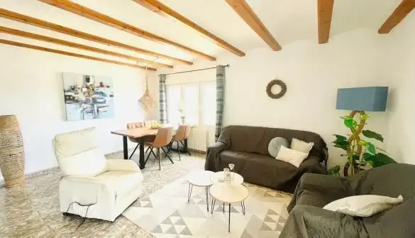 Sala de estar de Casa o chalet en venta en Jávea / Xàbia con Aire acondicionado, Jardín privado y Piscina