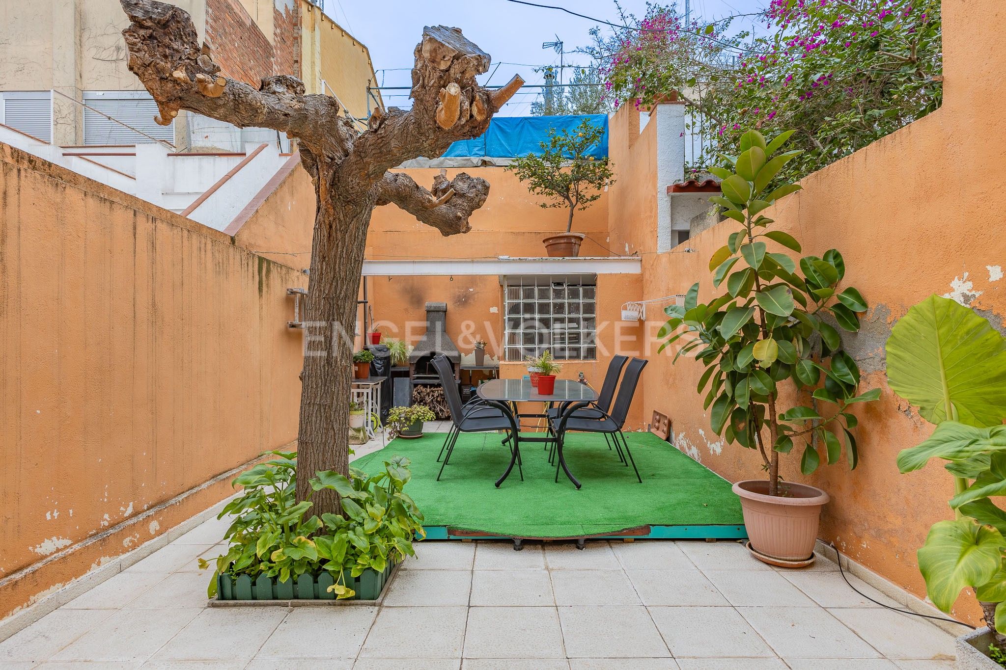 Terrassa de Casa adosada en venda en Sabadell amb Aire condicionat, Calefacció i Jardí privat