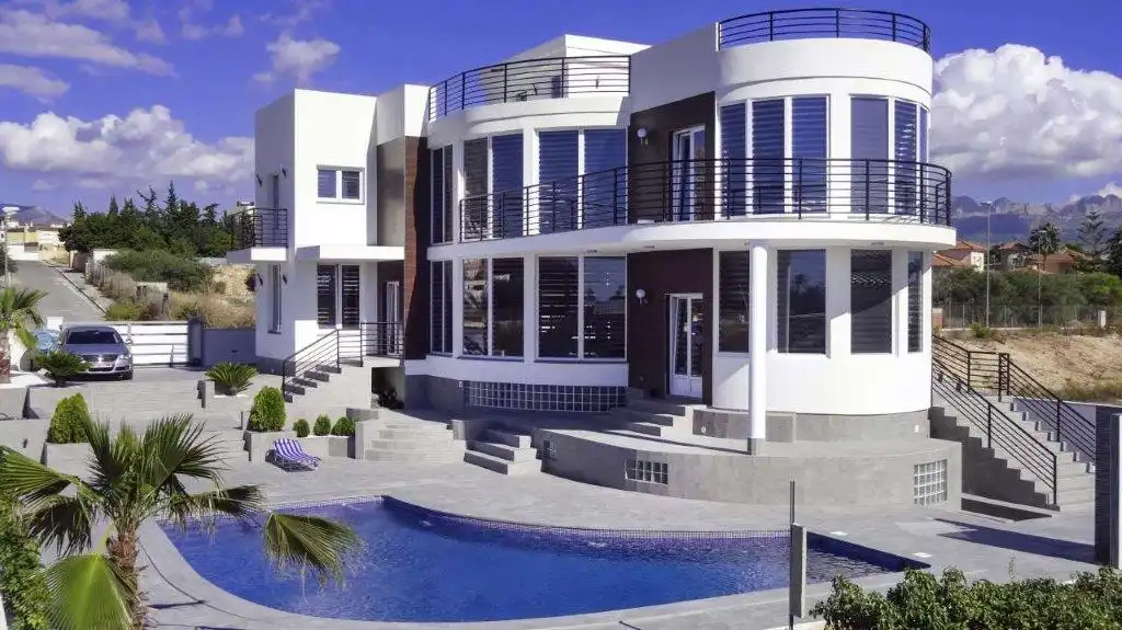 Vista exterior de Casa o chalet en venta en L'Alfàs del Pi con Aire acondicionado, Calefacción y Jardín privado