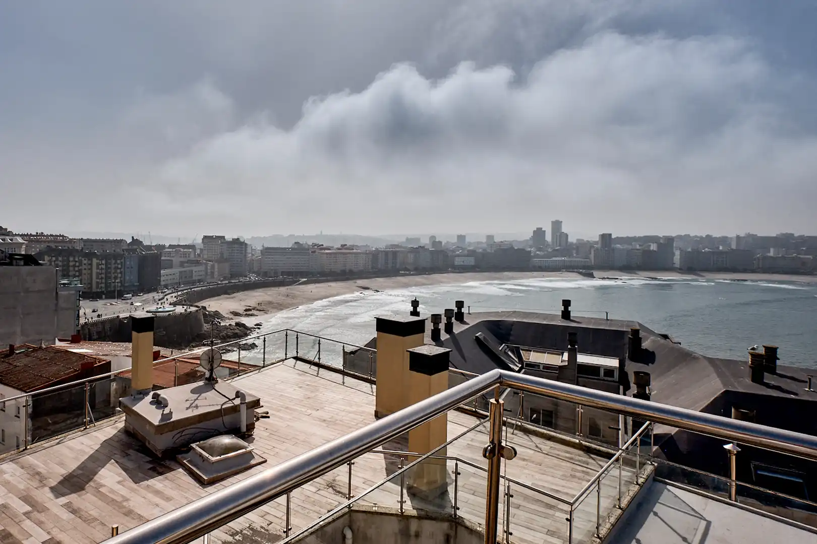 Terrace of Attic for sale in A Coruña Capital   with Heating, Parquet flooring and Terrace