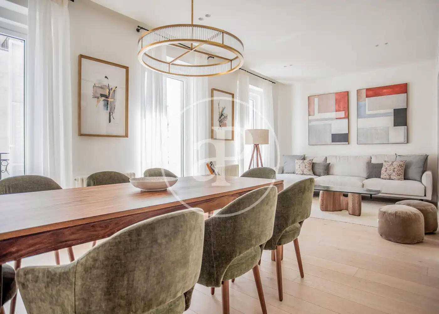 Esszimmer von Wohnung zur Miete in Barrio de Salamanca
