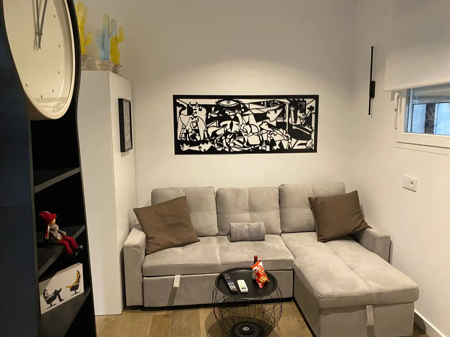 Wohnzimmer von Wohnung zur Miete in Madrid mit Klimaanlage, Heizung und Möbliert