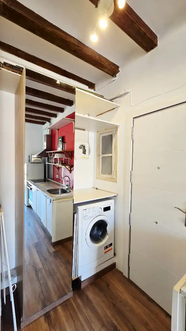 Kitchen of Flat for sale in Barcelona  with Air Conditioner, Heating and Parquet flooring